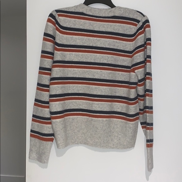 Madewell V-Neck Striped Soft Sweater - Picture 5 of 7